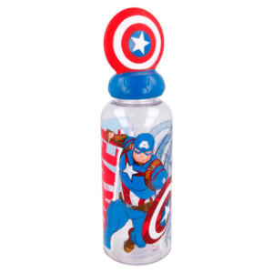 Botella Figurita 3D Marvel Capitan America