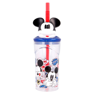 Vaso Figurita 3D con Pajita Mickey Love