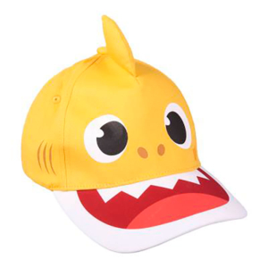 Gorra Visera Curva Infantil  Baby Shark Amarillo