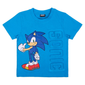 Camiseta Infantil Sonic Azul