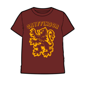 Camiseta Infantil Harry Potter Emblema Gryffindor Naranja