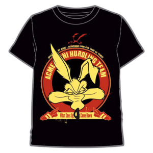 Camiseta Infantil  Warner Looney Tunes Negra Coyote