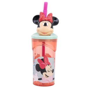 Vaso Figurita 3D con Pajita Disney Minnie Mouse 360 ml