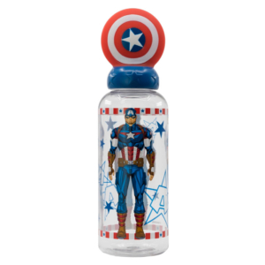 Botella Figurita 3D Marvel Capitan America 560 ml