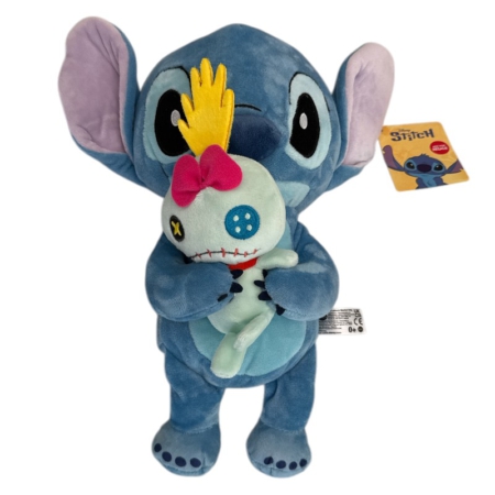 Peluche Disney Stitch De Pie con Scrump 30 cm