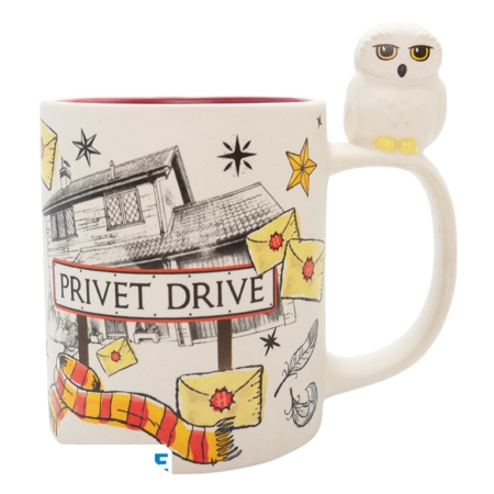 Taza 3D Harry Potter Hedwig Privet Drive