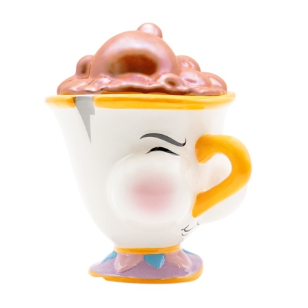 Taza 3D Bella y Bestia Chip con Pompas
